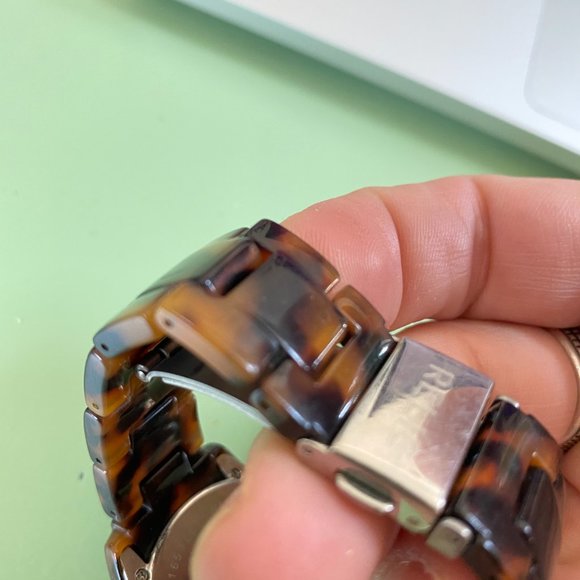 Relic/Fossil Tortoise Shell Watch EUC LOOK! - Picture 6 of 9